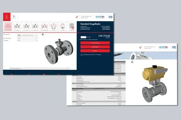 Check out our new valves configurator | avintos AG